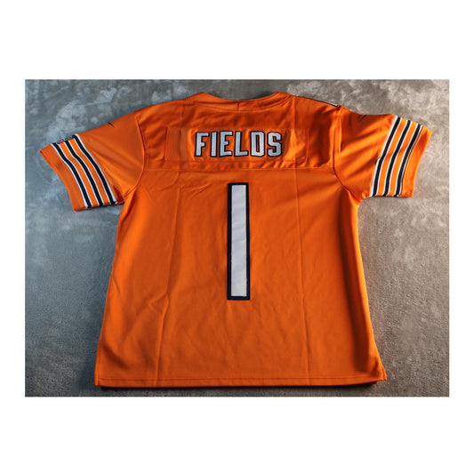 Chicago Bears Jersey Mens Small NFL Football Justin Fields GSH Nike Throwback