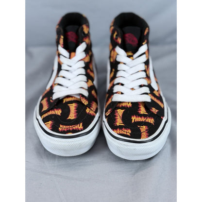 VANS x Thrasher Sk8-Hi Black Canvas Sneakers Skate VN0A5FCCBML Size 6