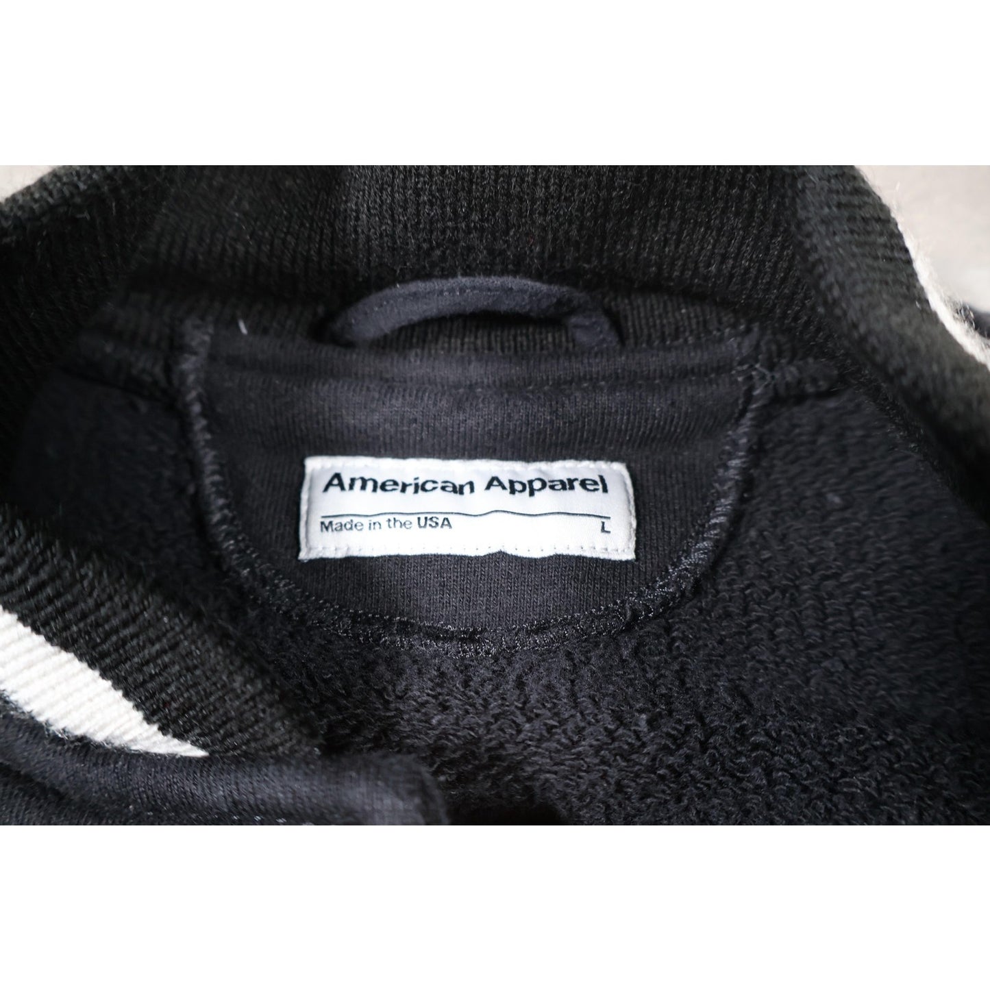 American Apparel Varsity Jacket Mens Large Skunk Stinking Up Streets Made in USA