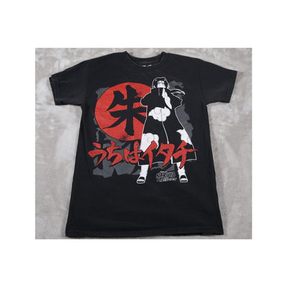 Naruto Shippuden Shirt Mens Small Black Itachi Uchiha Akatsuki Anime Graphic Tee
