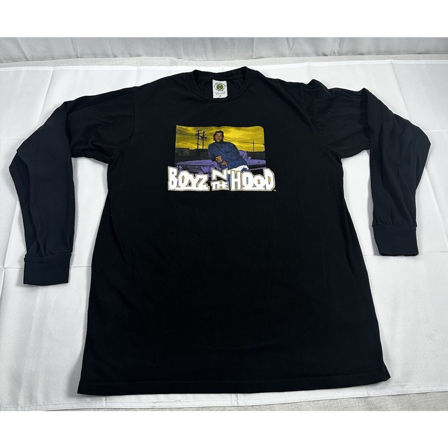 Cross Colours Shirt Size Medium Boyz N The Hood Black Long Sleeve NWOT