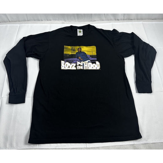 Cross Colours Shirt Size Medium Boyz N The Hood Black Long Sleeve NWOT