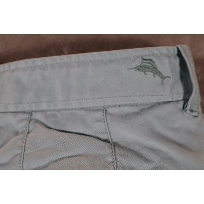 Tommy Bahama Shorts Mens 34 Blue Stretch Cotton Tencel Casual Chino Summer Golf