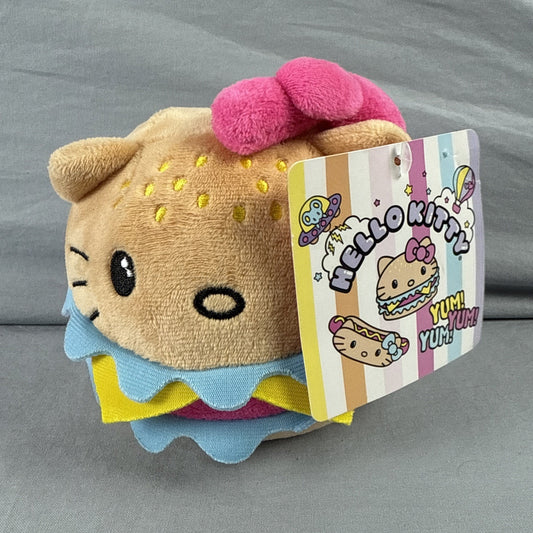 Hello Kitty - 5 IN HAMBURGER PLUSH new with tag