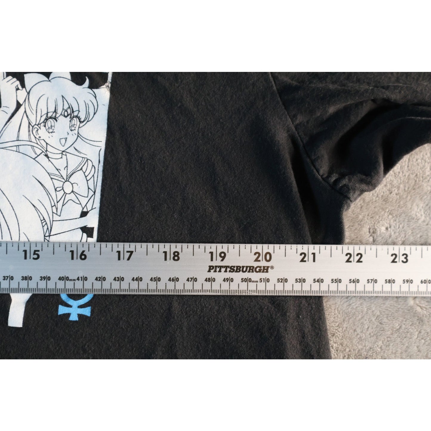 Sailor Moon Shirt Mens Extra Large Black Anime Mercury Mars Jupiter Venus Tee