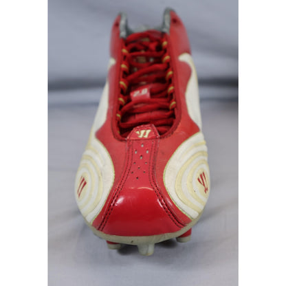 Warrior Burn 2.0 Shoes Mens Size 8.5 D Red White Lacrosse Cleats New Balance