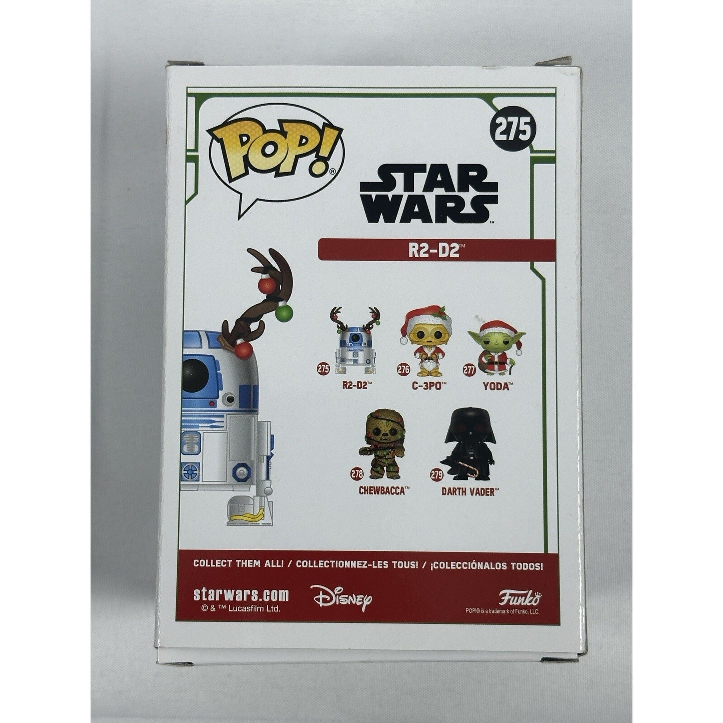 Funko POP Star Wars Holiday C-3PO Santa R2D2 Antlers Lot New