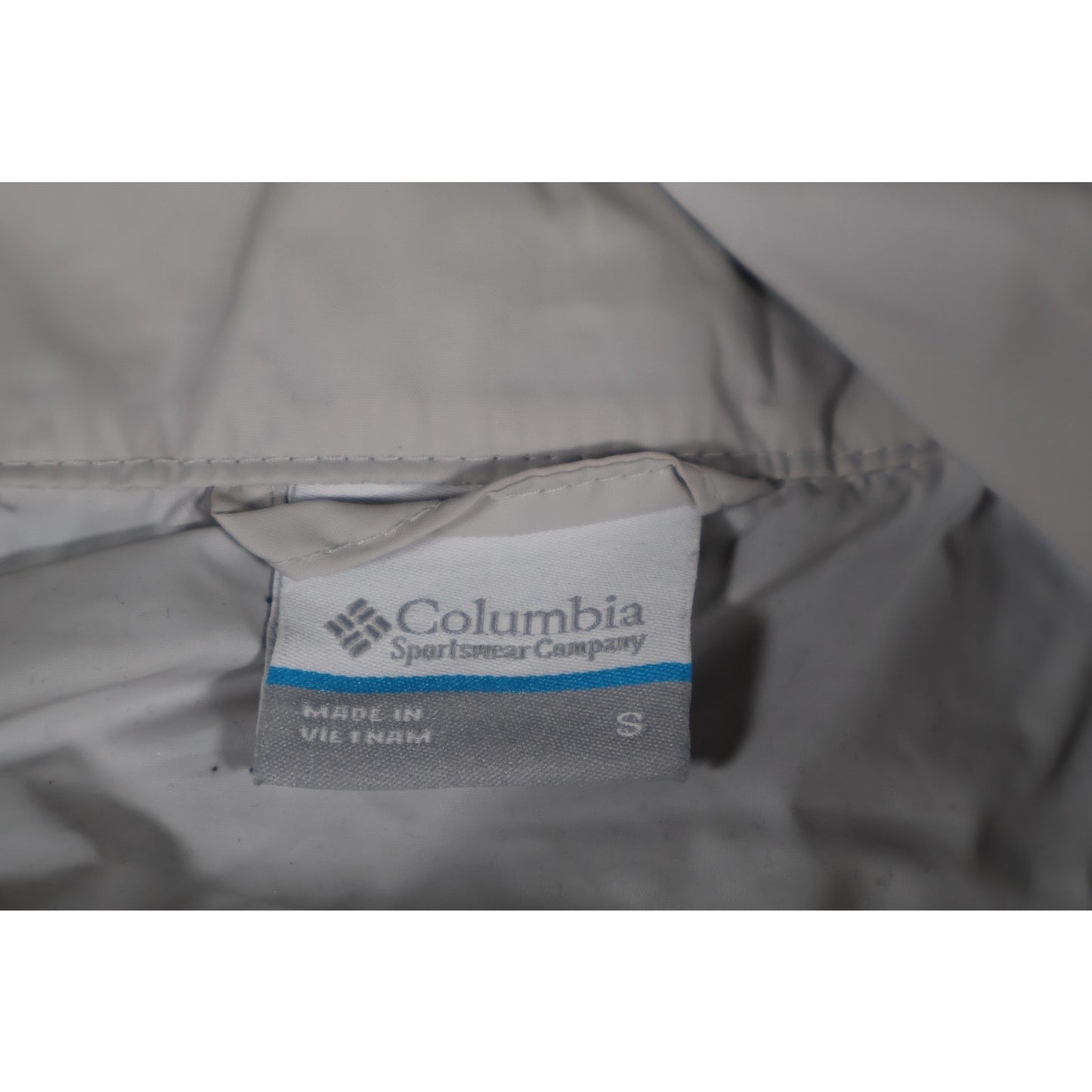 Columbia Jacket Womens Small Gray Hooded Full Zip Outdoor Lightweight Coat Parka