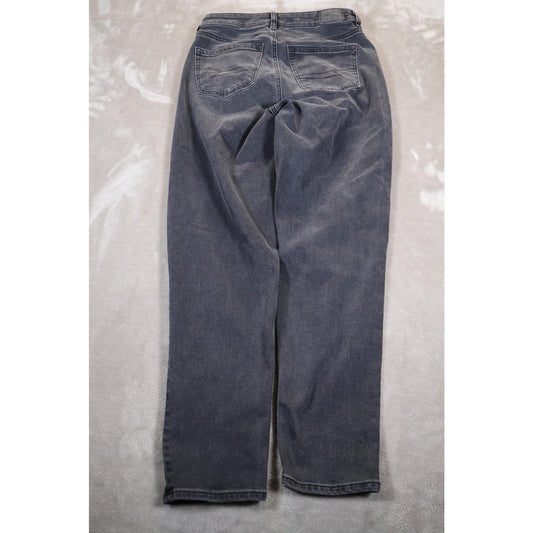 American Eagle Jeans Womens 4 Black High Rise Mom Distressed Stretch 90s Style