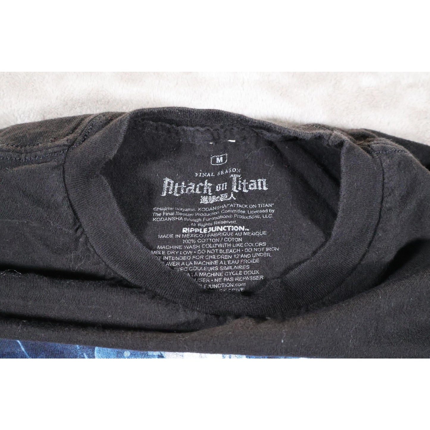 Attack on Titan Shirt Mens Medium Final Season Anime Graphic Tee Ripple Junction