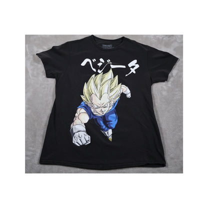 Dragon Ball Z Vegeta Shirt Mens Medium Anime Graphic Tee Toei Animation DBZ