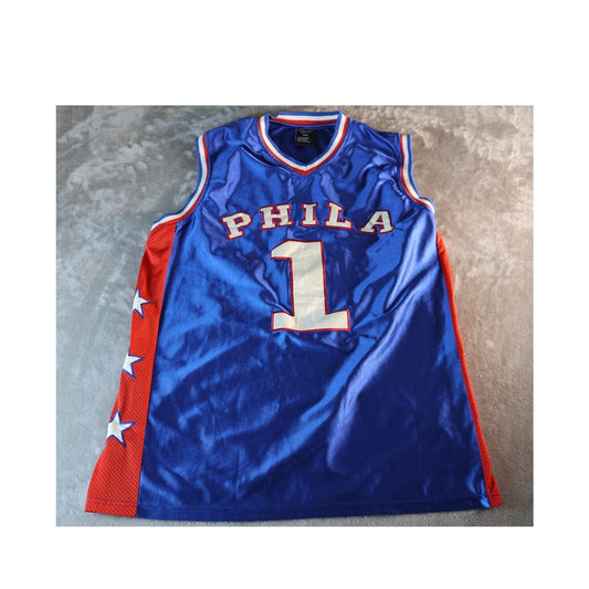 Philadelphia 76ers Jersey Mens 2XL NBA Basketball Allen Iverson Throwback 76ers