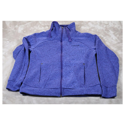 Avalanche Jacket Womens Medium Purple Full Zip Fleece Outdoor Warm Pockets Cozy