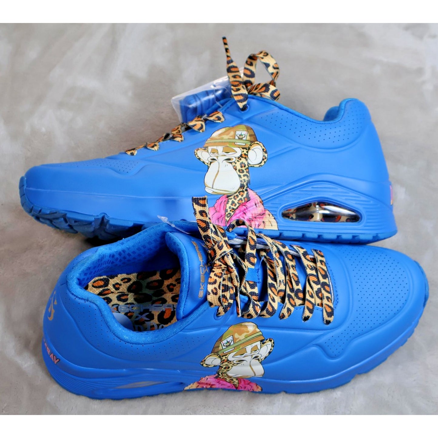 Skechers Dr Bombay Shoes Mens Size 9 Blue Snoop Dogg Collab Leopard Laces