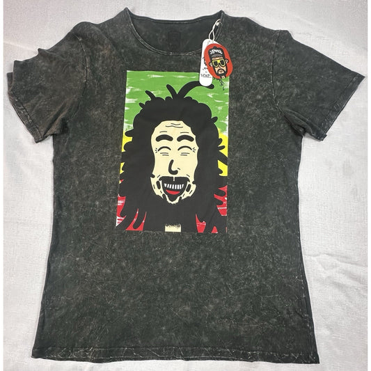 Bob Marley Graphic T-Shirt by J. Pierce Green XXL New