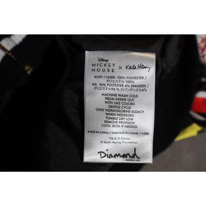 Disney Keith Haring Mickey Mouse Jacket Mens XL Bomber Diamond Supply Co Collabo