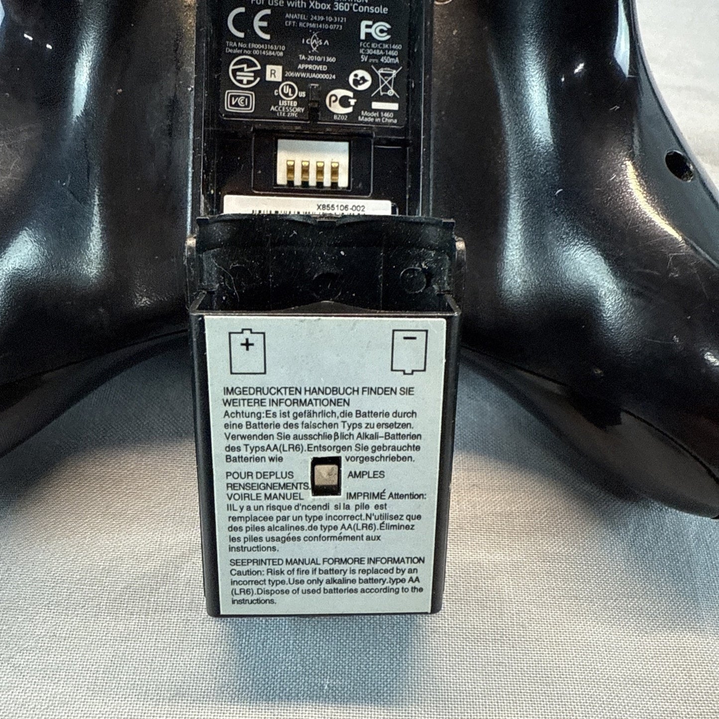 Xbox 360 Controller With Chatpad Keyboard Microsoft Black - Genuine