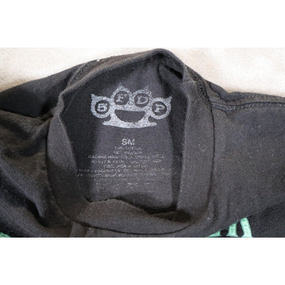 Five Finger Death Punch Shirt Mens Small Black Tattoo Skull Band Rock Tee Punk