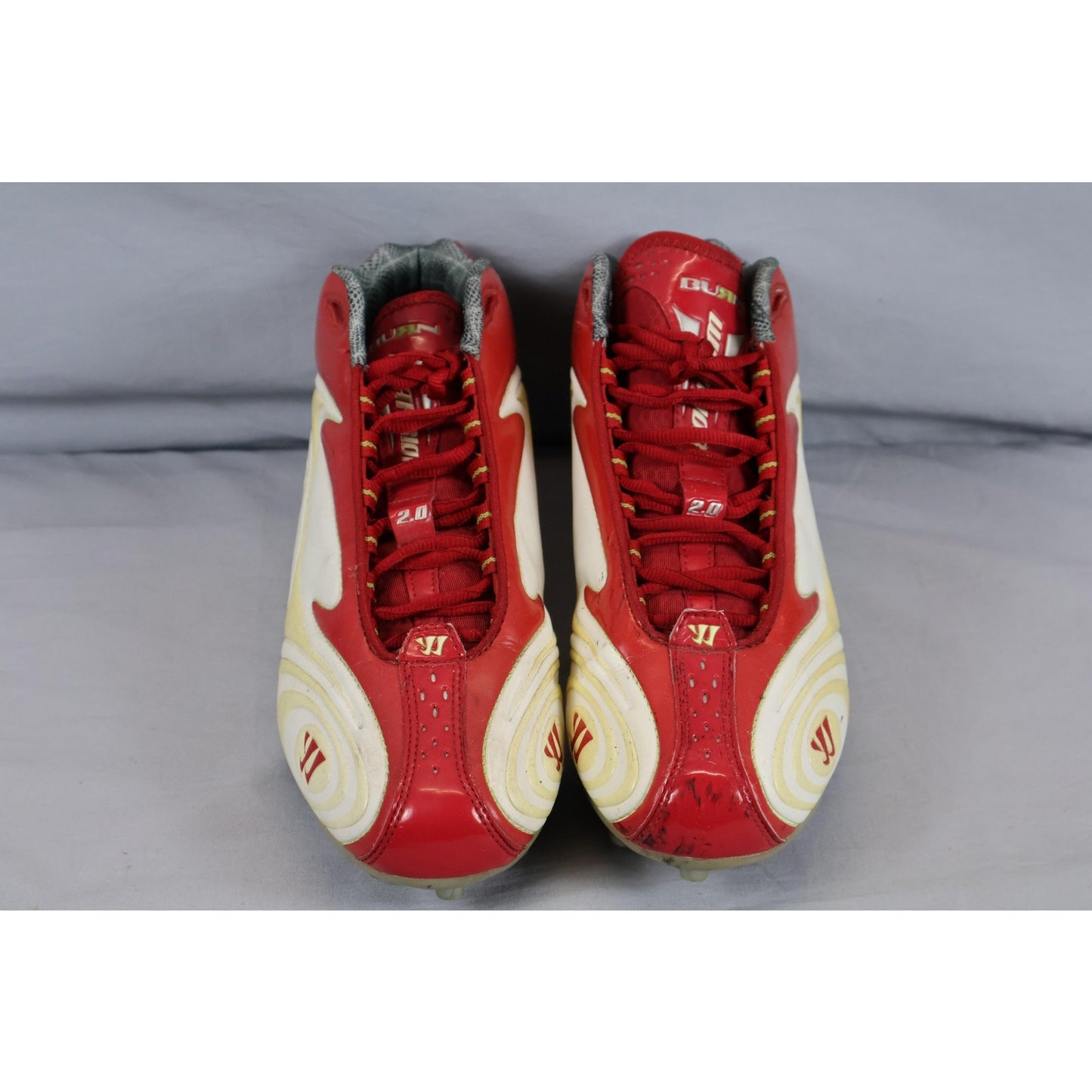 Warrior Burn 2.0 Shoes Mens Size 8.5 D Red White Lacrosse Cleats New Balance