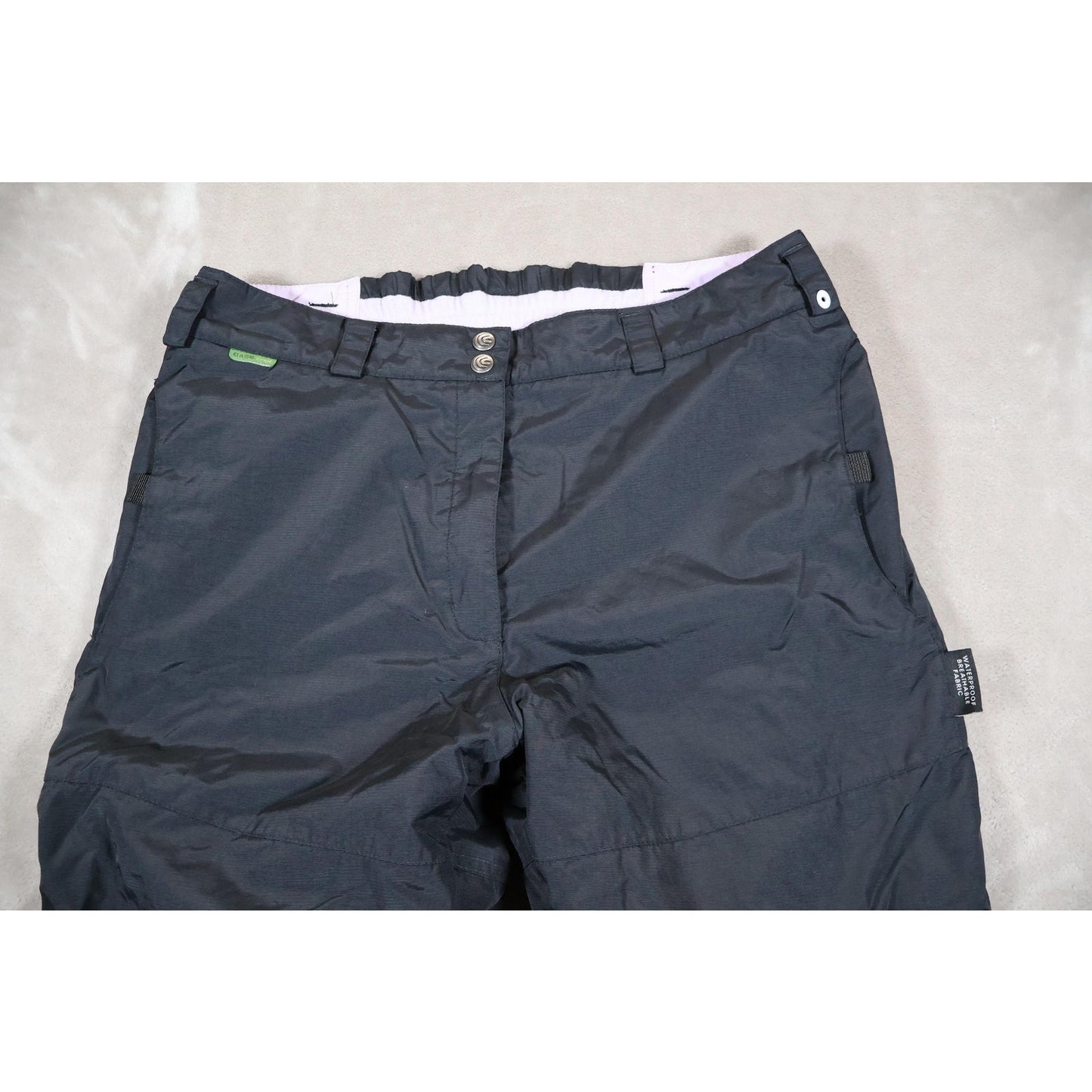 Columbia Convert Snow Pants Womens Large Black Waterproof Breathable Fabric Ski