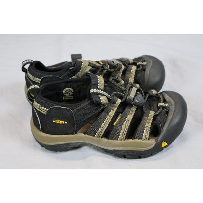Keen Newport H2 Sandals Kids Size 11 Black Olive Closed Toe Water Hiking Sport