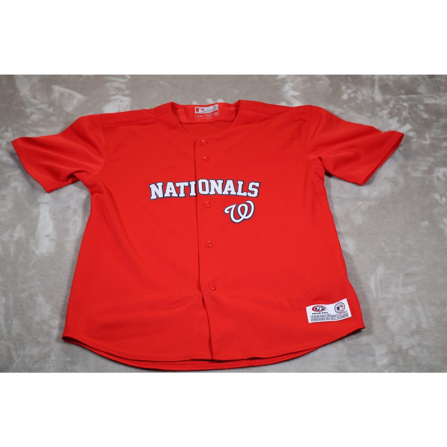 Washington Nationals Jersey Mens XL MLB Baseball True Fan Series Polyester Shirt