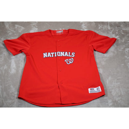 Washington Nationals Jersey Mens XL MLB Baseball True Fan Series Polyester Shirt