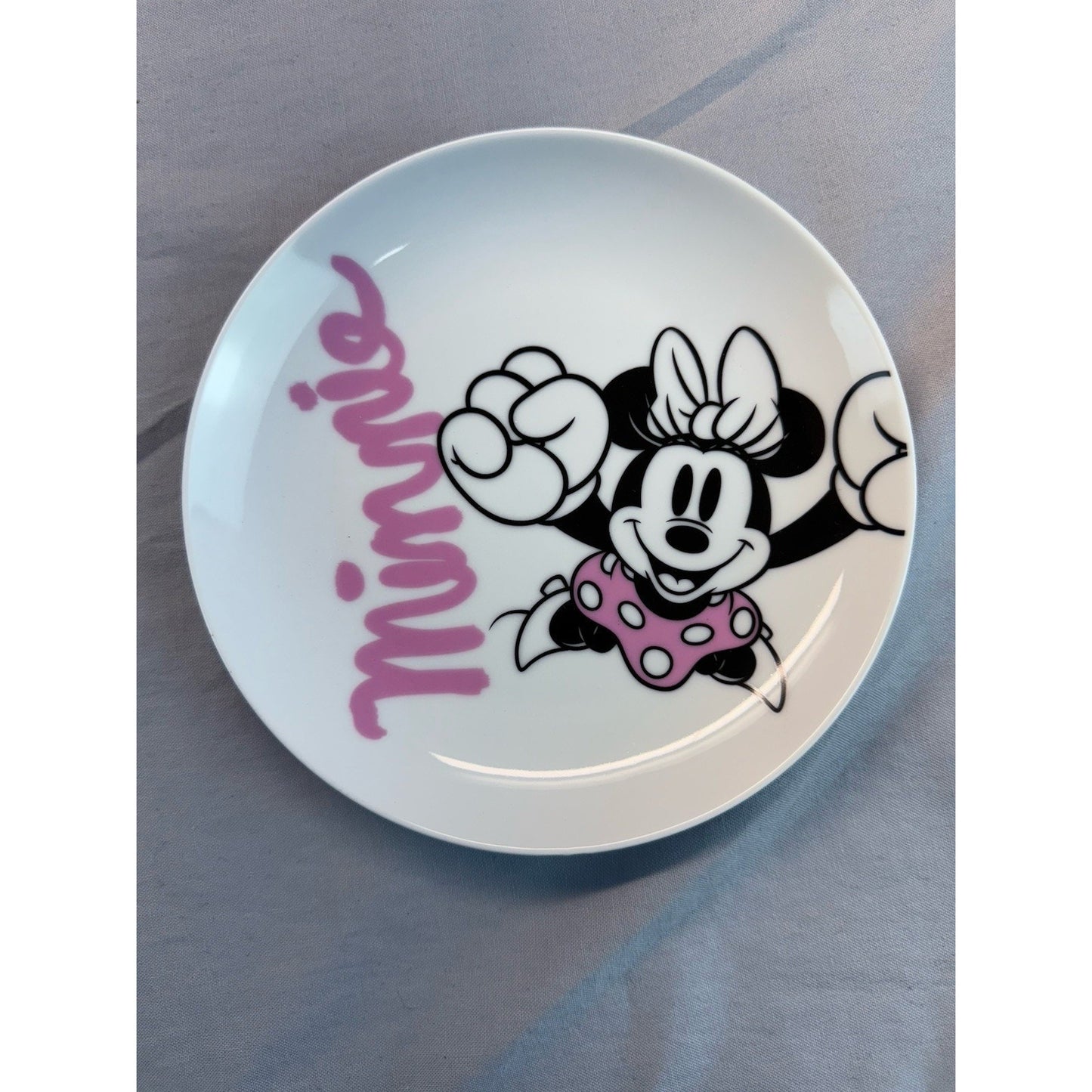 6 Appetizer Plate Disney Ceramic 6in Mickey Mouse & Friends New