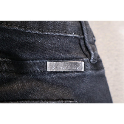 KanCan Jeans Womens 7 27 Black Distressed Ripped Denim Skinny Stretch KC5052BK