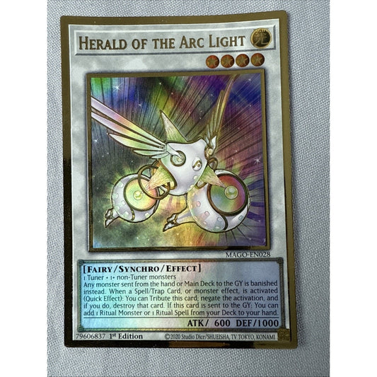 Yu-Gi-Oh! TCG Herald of the Arc Light Maximum Gold MAGO-EN028 1st Edition