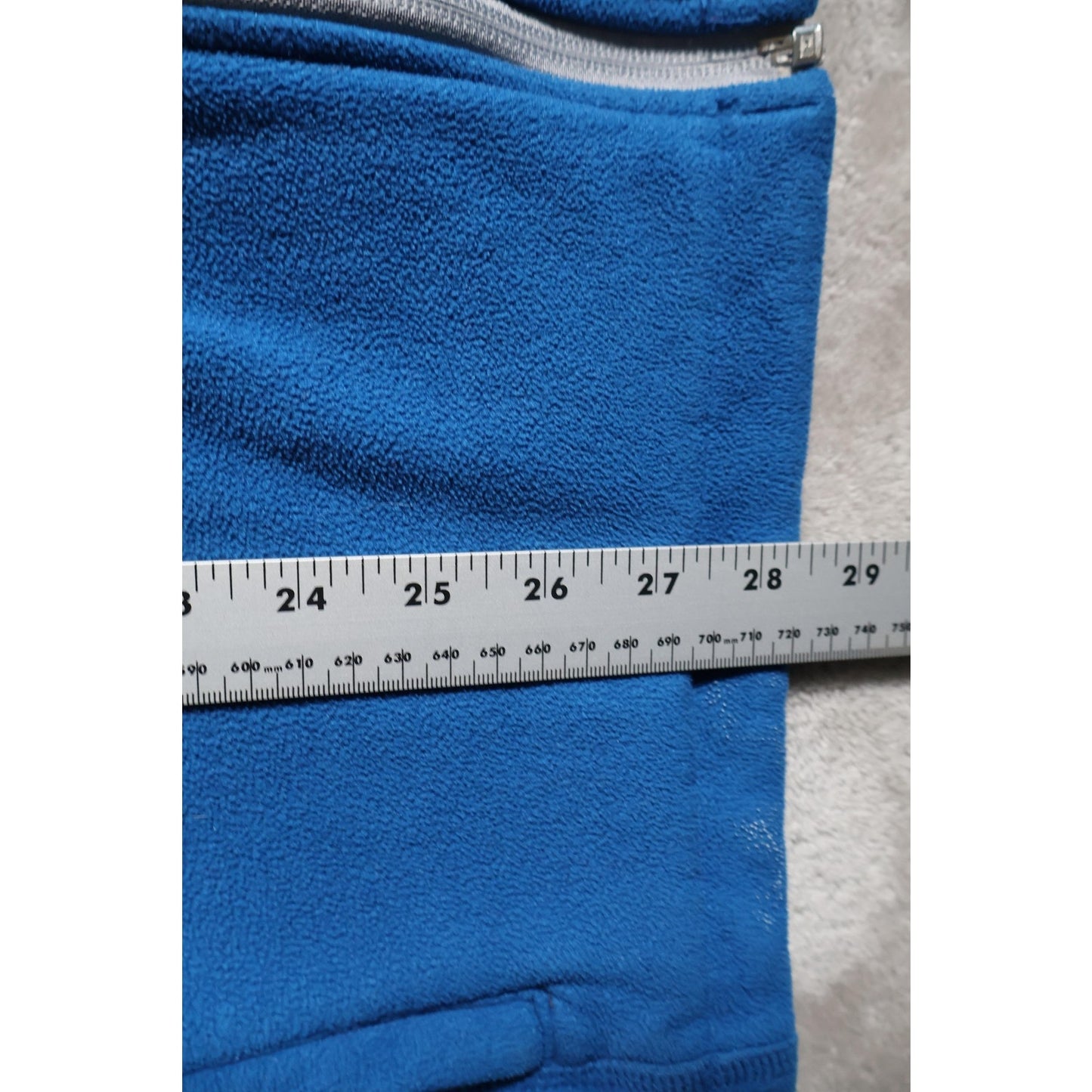 Columbia Jacket Mens XL Blue Full Zip Fleece Outdoor Layer Pocket Lightweight