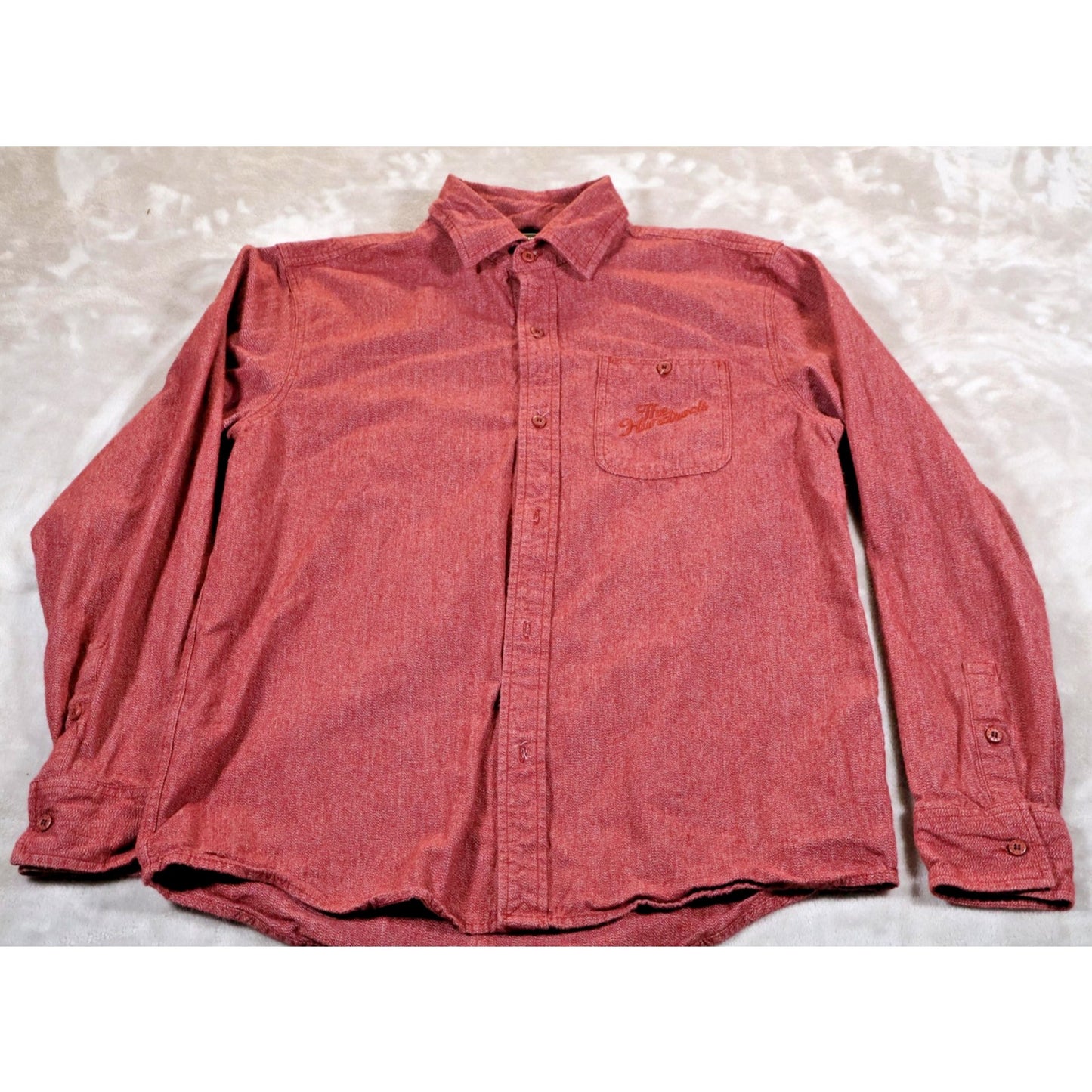 The Hundreds Shirt Mens Large Button Down Honest Fabrications Embroidered Casual