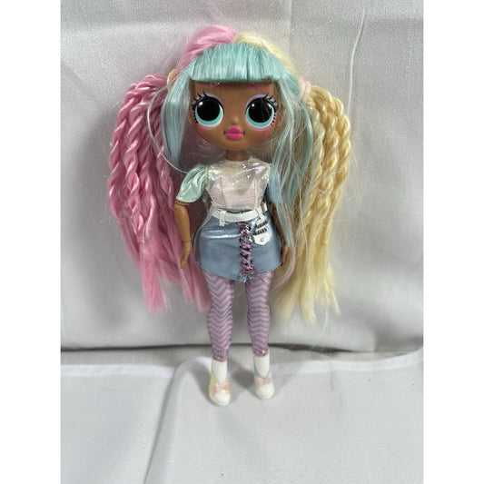 2019 Mga LOL Surprise OMG Candylicious Doll Pink, Teal Blue, Blonde Hair Used