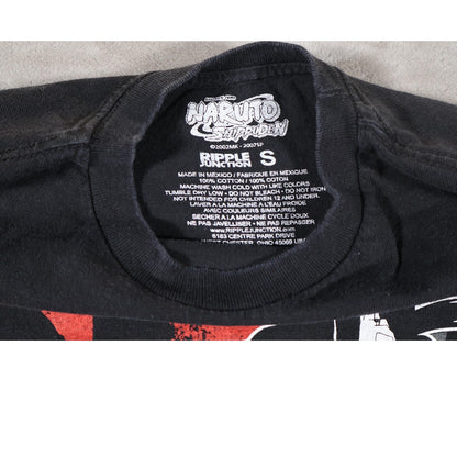 Naruto Shippuden Shirt Mens Small Black Itachi Uchiha Akatsuki Anime Graphic Tee