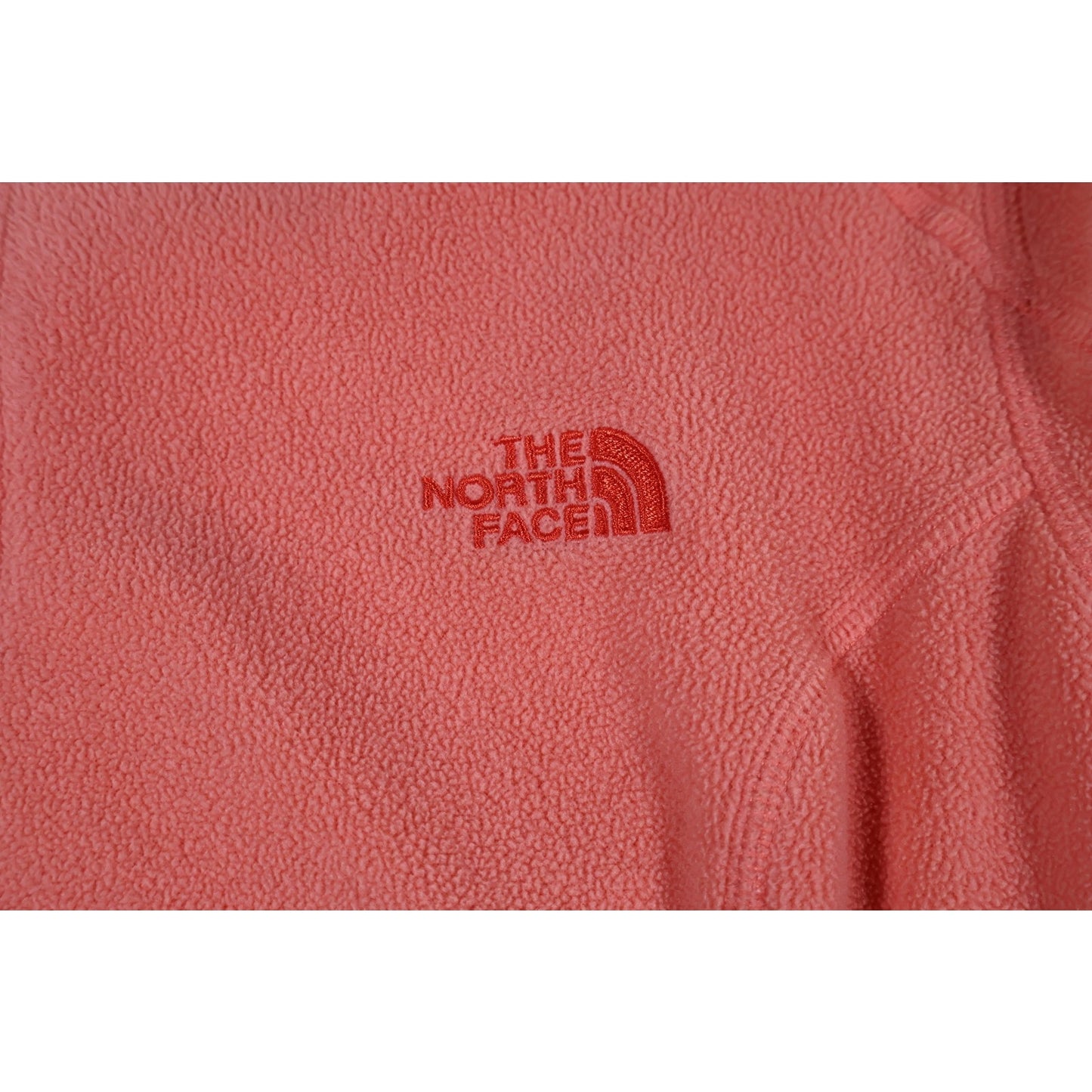 North Face Pullover Womens XL Orange Fleece Half Zip Outdoor Hiking Lightweight
