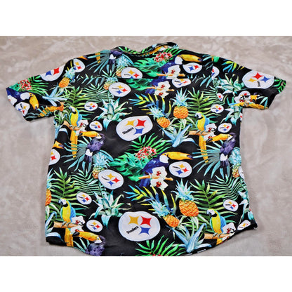 Pittsburgh Steelers Shirt Mens Large Hawaiian NFL Football Team Apparel Tropical