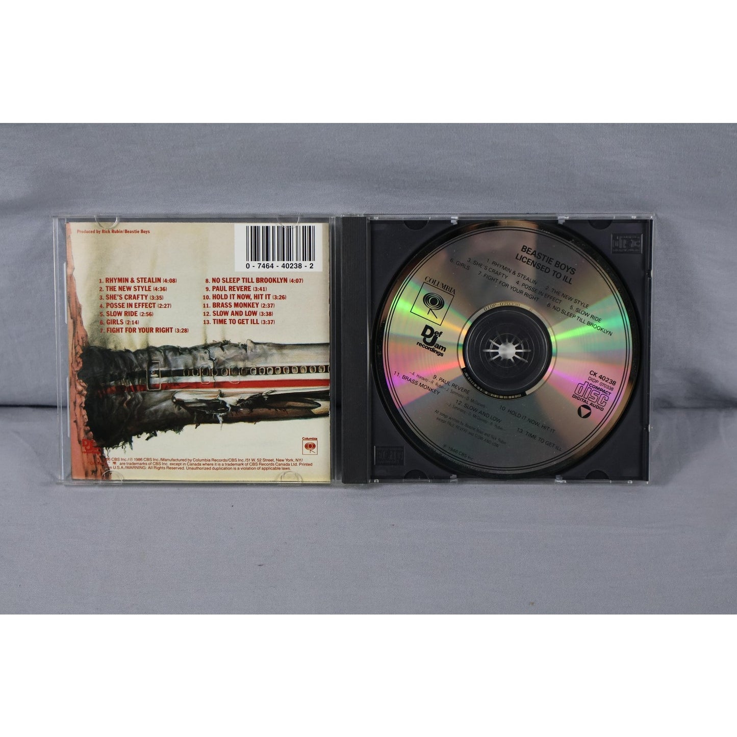 Beastie Boys CD Licensed To Ill Album 1986 Def Jam Hip Hop Rap Classic Columbia