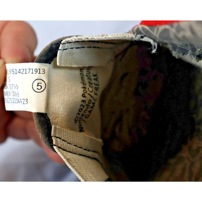 Ground Up Shoes Kids Size 5 Red Pokemon Slip On Poke Ball Pikachu Bulbasaur