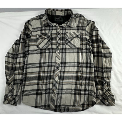 O'Neill Flannel Shirt - Men's Large - Grey Brown Plaid