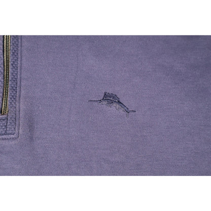 Tommy Bahama Sweater Mens XL Half Zip Pullover Pima Cotton Marlin Quarter Zip