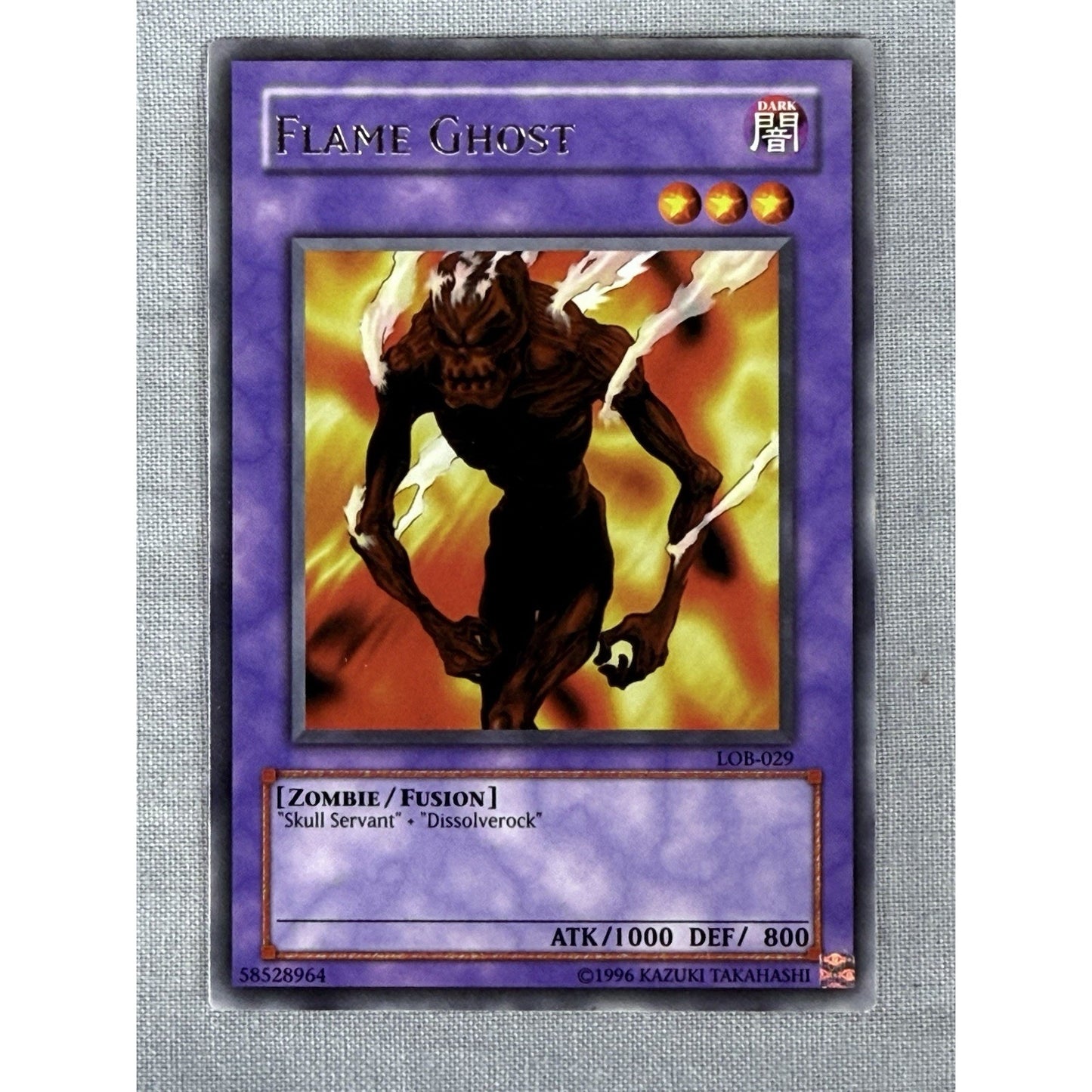 Flame Ghost - LOB-029 - Vintage - Unlimited - Yugioh TCG -NM/LP