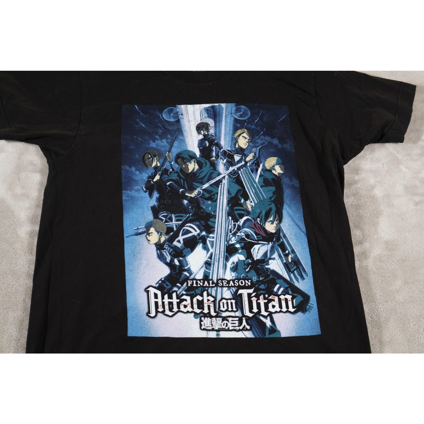 Attack on Titan Shirt Mens Medium Final Season Anime Graphic Tee Ripple Junction
