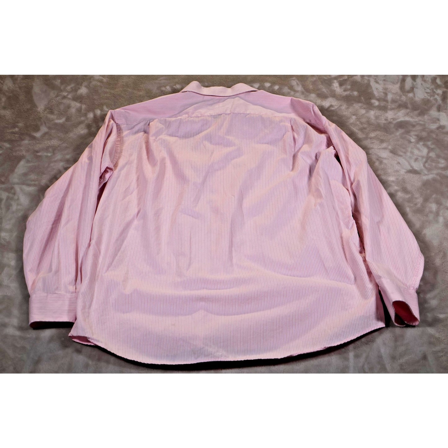 Tommy Bahama Shirt Mens 16.5 Large Pink Striped Button Up Long Sleeve Cotton