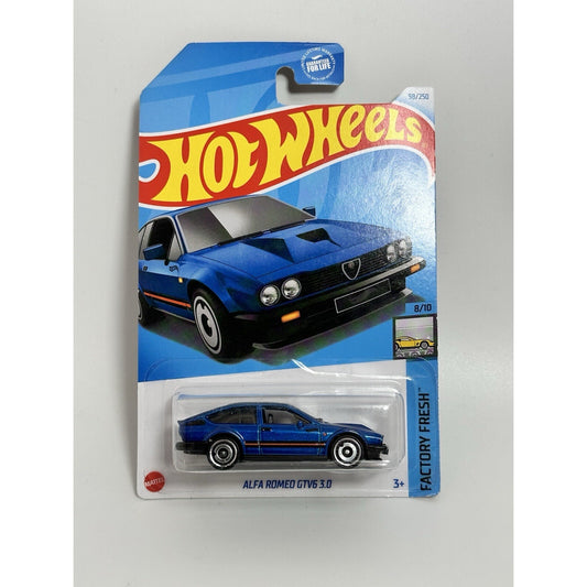 Hot Wheels Alfa Romeo GTV6 3.0 Blue - 2024 Factory Fresh