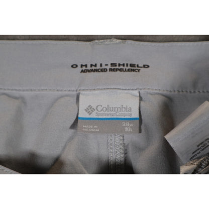 Columbia PFG Shorts Mens 38 Gray Omni-Shield Quick Dry Fishing Cargo Outdoor