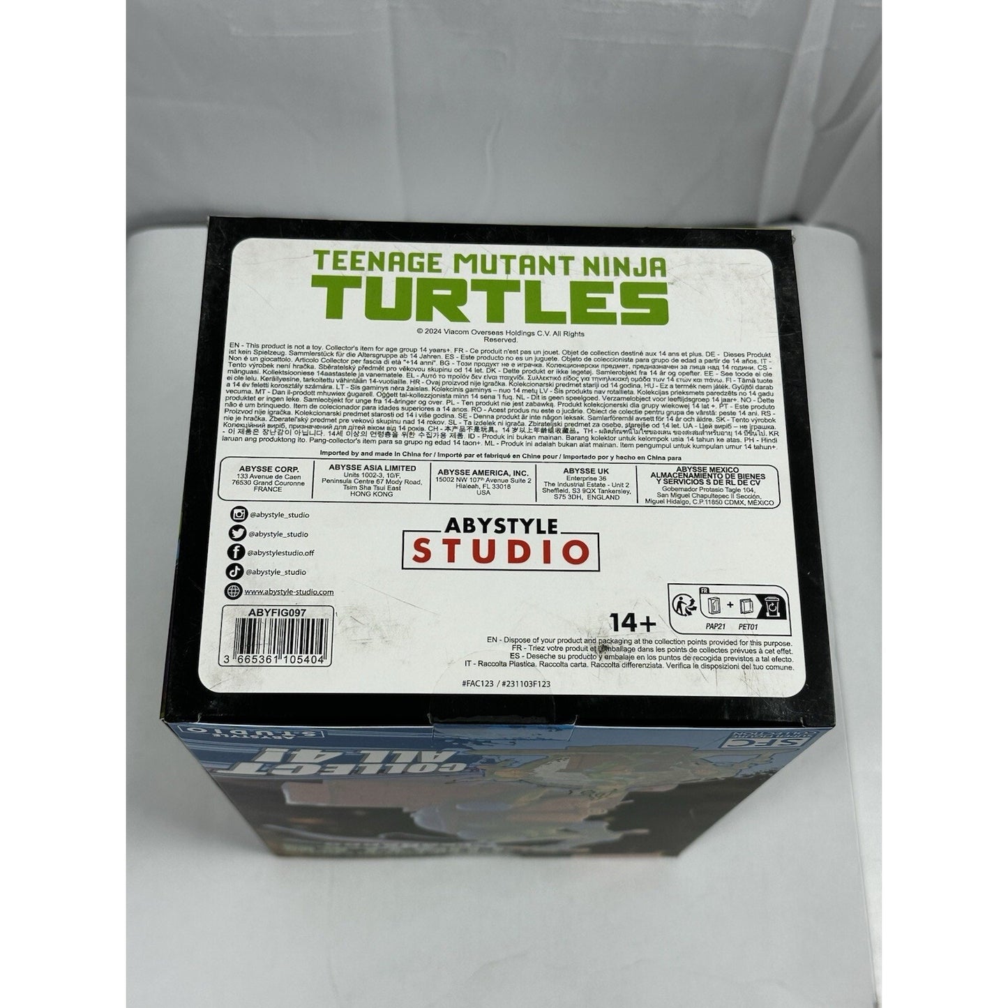 TMNT Leonardo 8.2" SFC Figure ABYstyle Studio 2024 – Official PVC Statue NIB