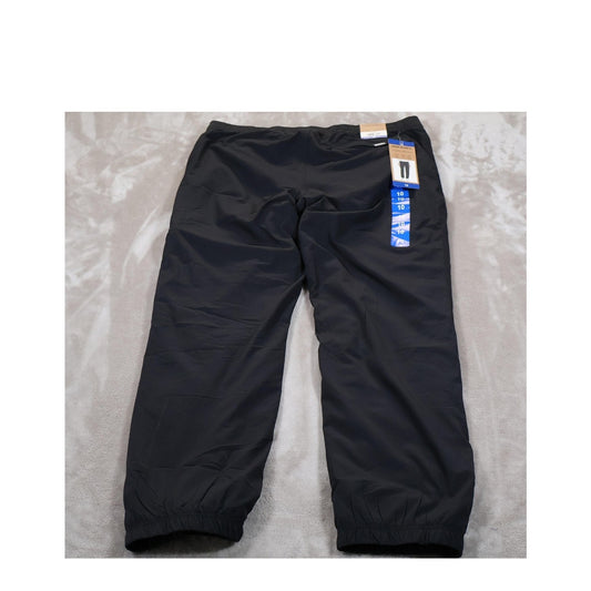 Eddie Bauer Pants Womens 10 Black Fleece Lined Outdoor Athletic Stretch UPF 50+