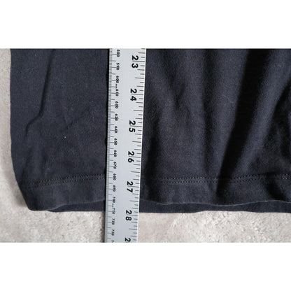 Nike Shirt Mens Medium Black Long Sleeve Worldwide Globe Graphic Streetwear