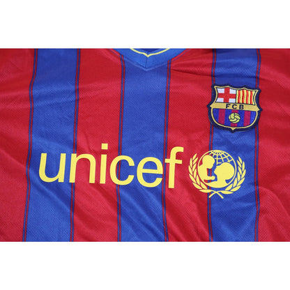 FC Barcelona Jersey Mens XL Red Blue La Liga Soccer UNICEF LFP Patch Home