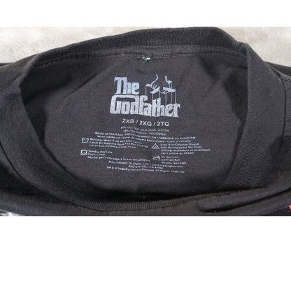 The Godfather Shirt Mens 2XL Black Movie Graphic Tee Marlon Brando Quote Gift